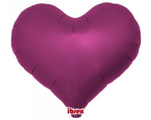 14in METALLIC MAGENTA IBREX JELLY HEART 5S