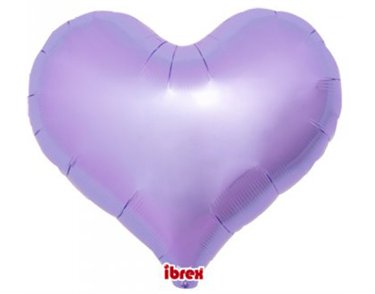 14in METALLIC LAVENDAR IBREX JELLY HEART 5S