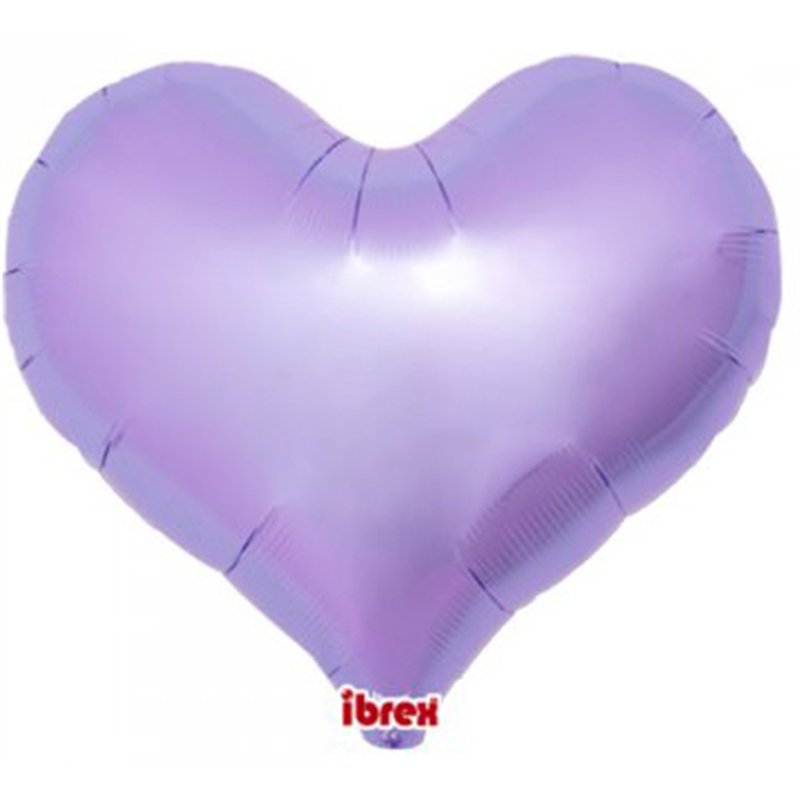 14in METALLIC LAVENDAR IBREX JELLY HEART 5S