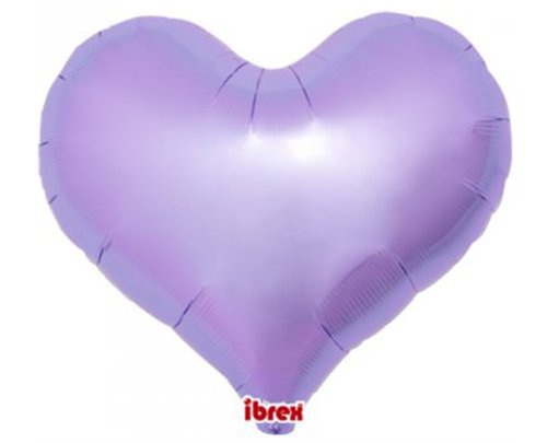 14in METALLIC LAVENDAR IBREX JELLY HEART 5S