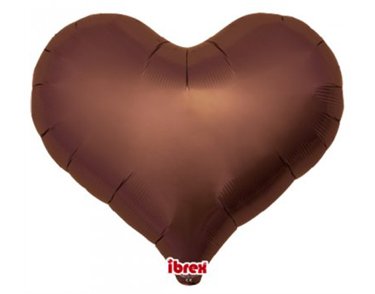 14in METALLIC BROWN IBREX JELLY HEART 5S