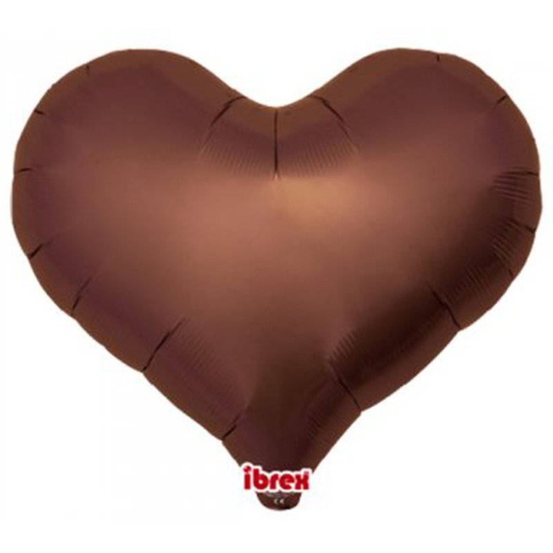 14in METALLIC BROWN IBREX JELLY HEART 5S