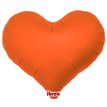 14in METALLIC ORANGE IBREX JELLY HEART 5S