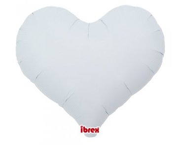 25in WHITE IBREX JELLY HEART 5S