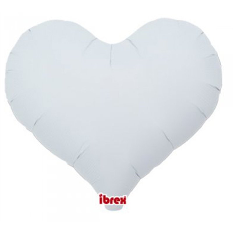 25in WHITE IBREX JELLY HEART 5S