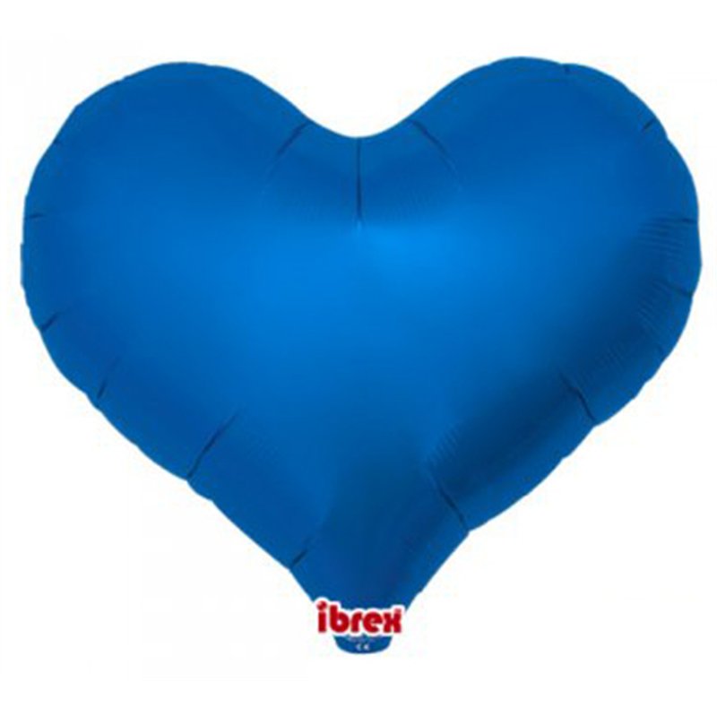 25in METALLIC BLUE IBREX JELLY HEART 5S