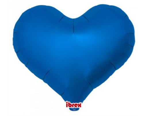 25in METALLIC BLUE IBREX JELLY HEART 5S