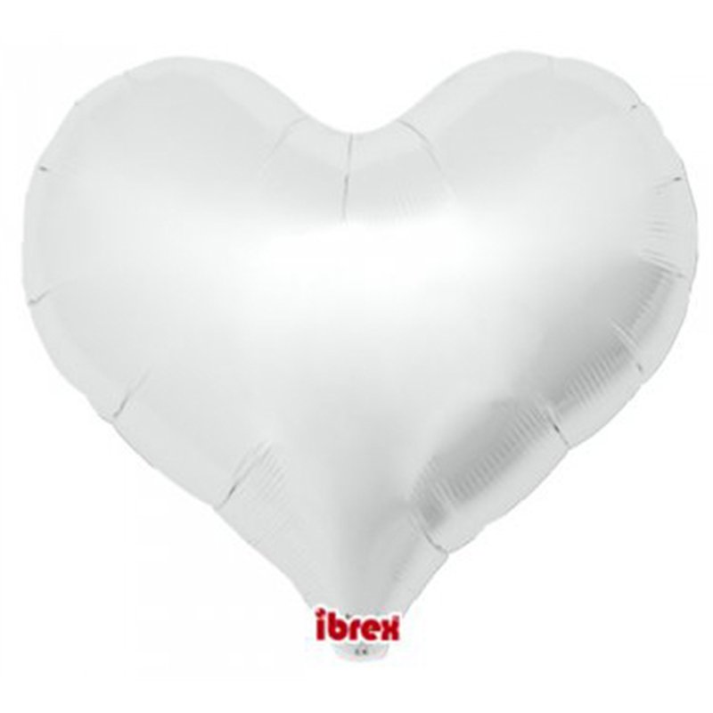 25in METALLIC SILVER IBREX JELLY HEART 5S