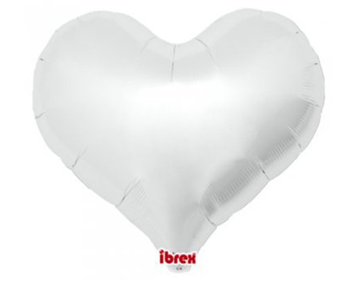 25in METALLIC SILVER IBREX JELLY HEART 5S