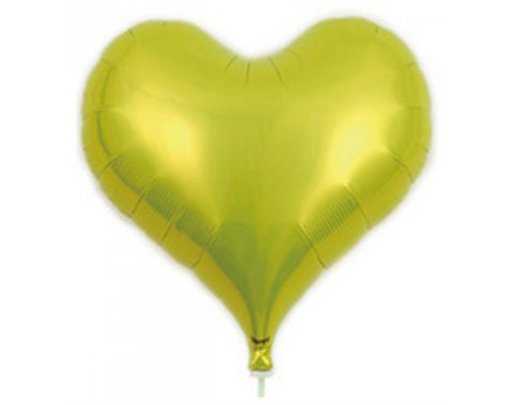 25in METALLIC LIME GREEN IBREX JELLY HEART 5S