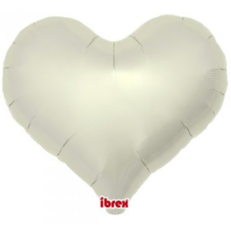 25in METALLIC IVORY IBREX JELLY HEART 5S