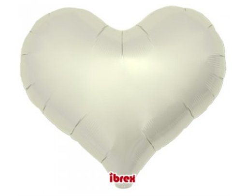 25in METALLIC IVORY IBREX JELLY HEART 5S