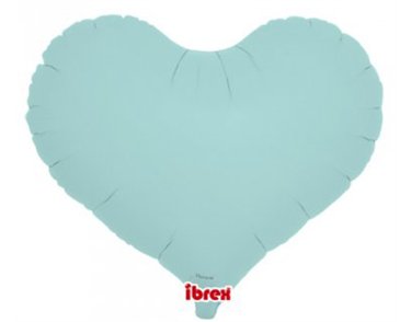 14in PASTEL BLUE IBREX JELLY HEART 5S