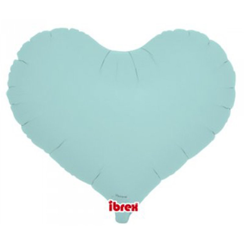 14in PASTEL BLUE IBREX JELLY HEART 5S