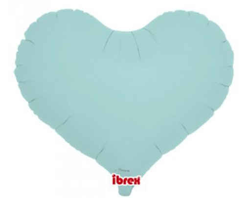 14in PASTEL BLUE IBREX JELLY HEART 5S