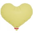 14in PASTEL YELLOW IBREX JELLY HEART 5S