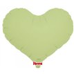 14in PASTEL GREEN IBREX JELLY HEART 5S