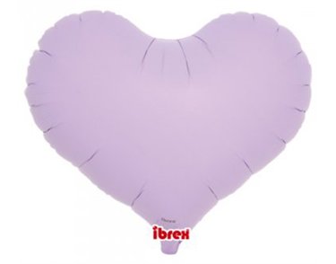 14in PASTEL LAVENDAR IBREX JELLY HEART 5S