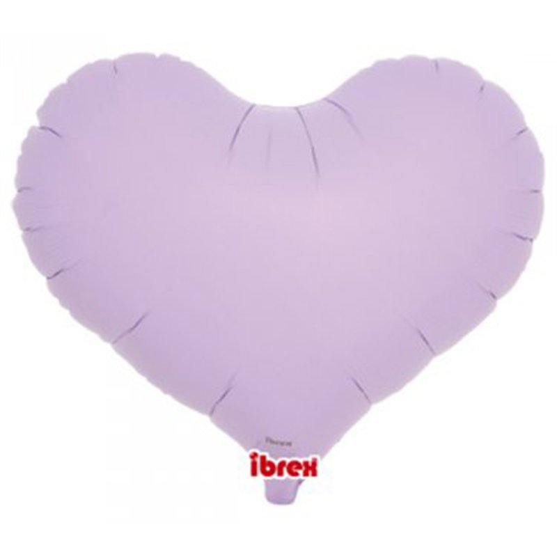 14in PASTEL LAVENDAR IBREX JELLY HEART 5S