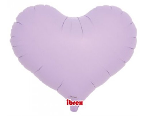 14in PASTEL LAVENDAR IBREX JELLY HEART 5S