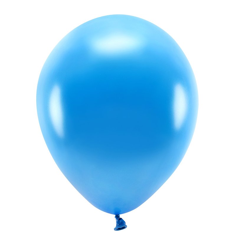 30CM METALLIC BLUE ECO BALLOONS