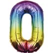 25in NUMBER 0 MULTI FOIL BALLOON