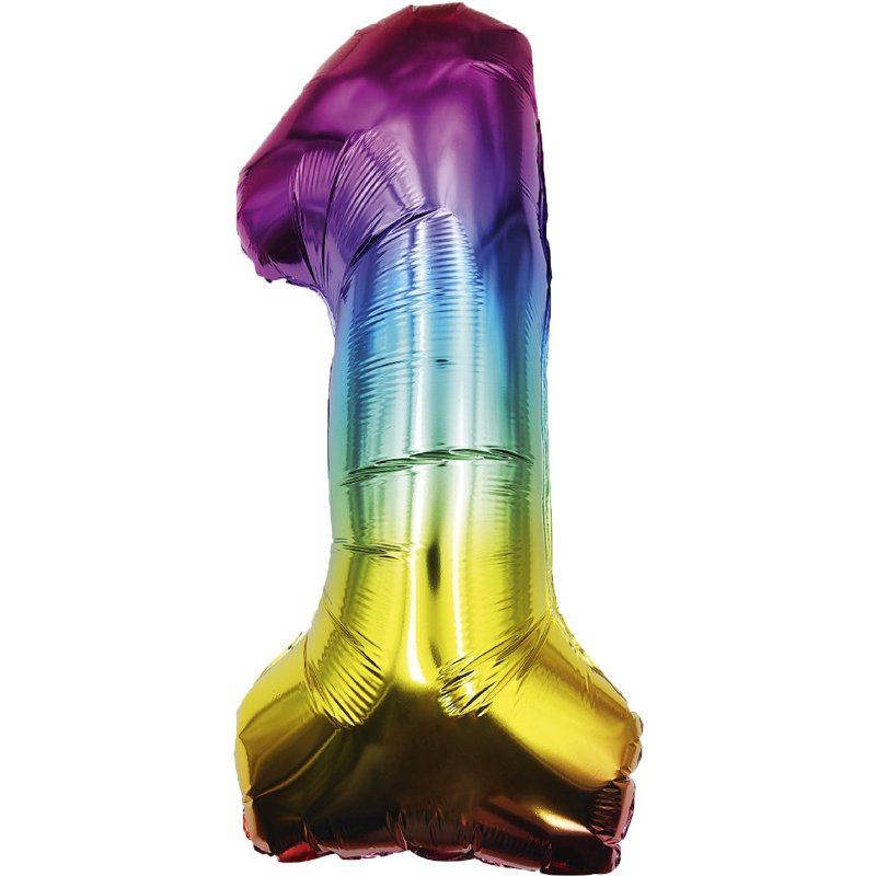 25in NUMBER 1 MULTI FOIL BALLOON