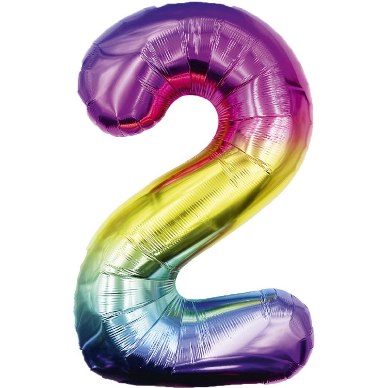 25in NUMBER 2 MULTI FOIL BALLOON