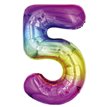 25in NUMBER 5 MULTI FOIL BALLOON