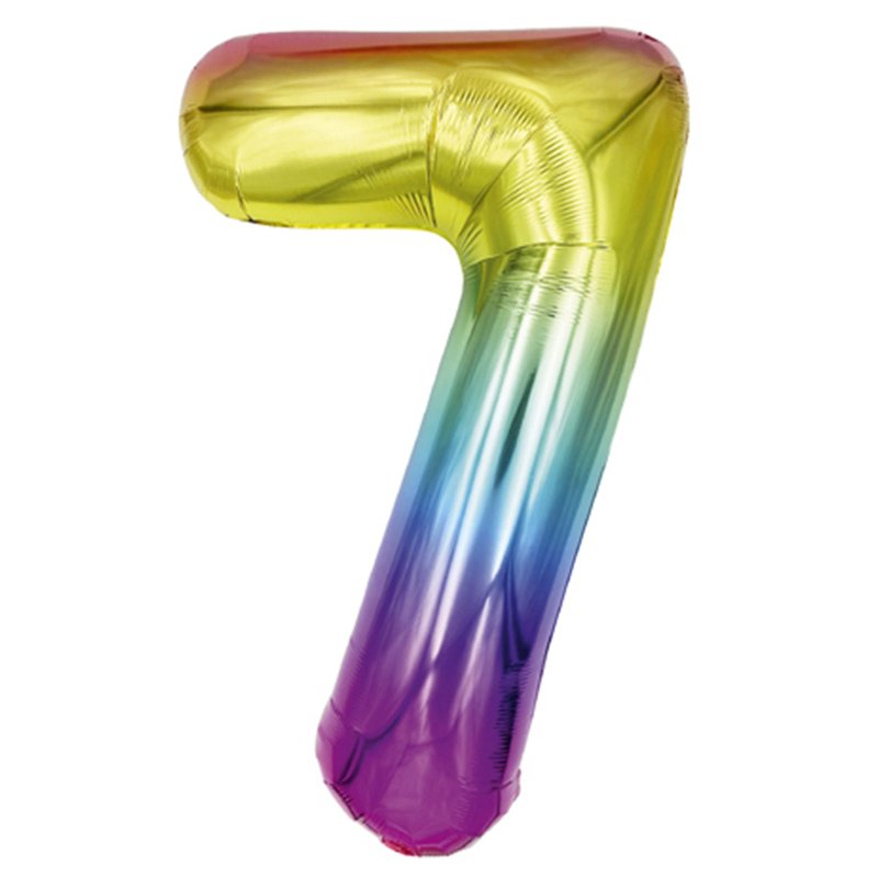 25in NUMBER 7 MULTI FOIL BALLOON