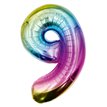 25in NUMBER 9 MULTI FOIL BALLOON