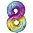 25in NUMBER 8 MULTI FOIL BALLOON