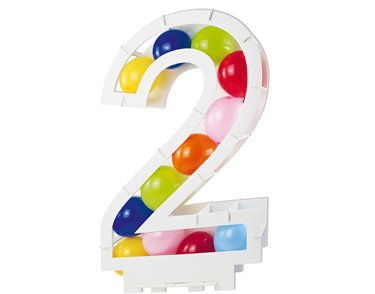 BALLOON MOSAIC NUMERAL 2 STAND