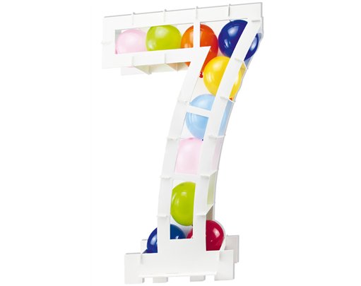 BALLOON MOSAIC NUMERAL 7 STAND