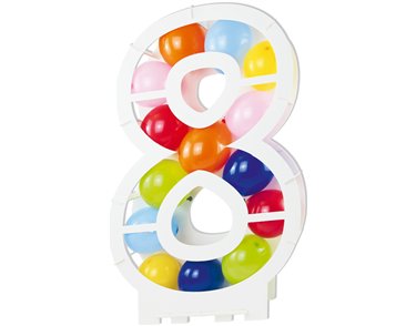 BALLOON MOSAIC NUMERAL 8 STAND