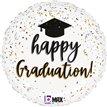 18in SATIN GRADUATION CONFETTI FOIL BALLOON