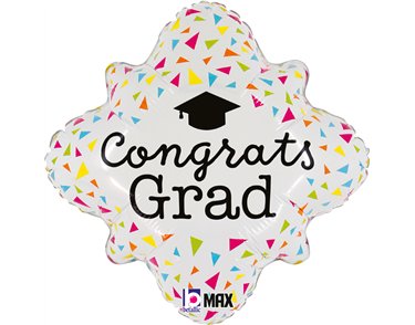 18in NEON CONGRATS GRAD FOIL BALLOON