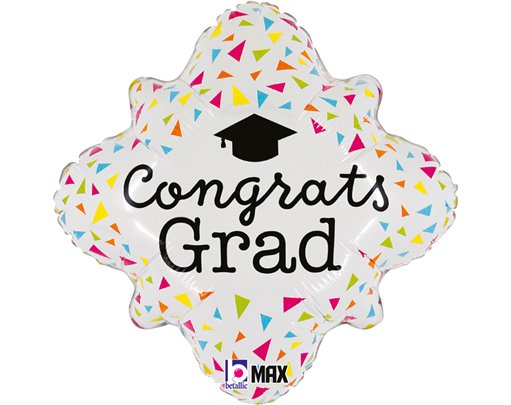 18in NEON CONGRATS GRAD FOIL BALLOON