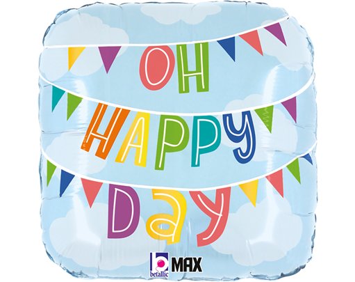 18in OH HAPPY DAY FOIL BALLOON