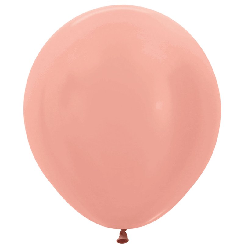 25PK 18in METALLIC ROSE GOLD SEMPERTEX (20010161)