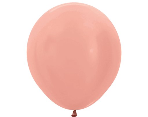 25PK 18in METALLIC ROSE GOLD SEMPERTEX (20010161)