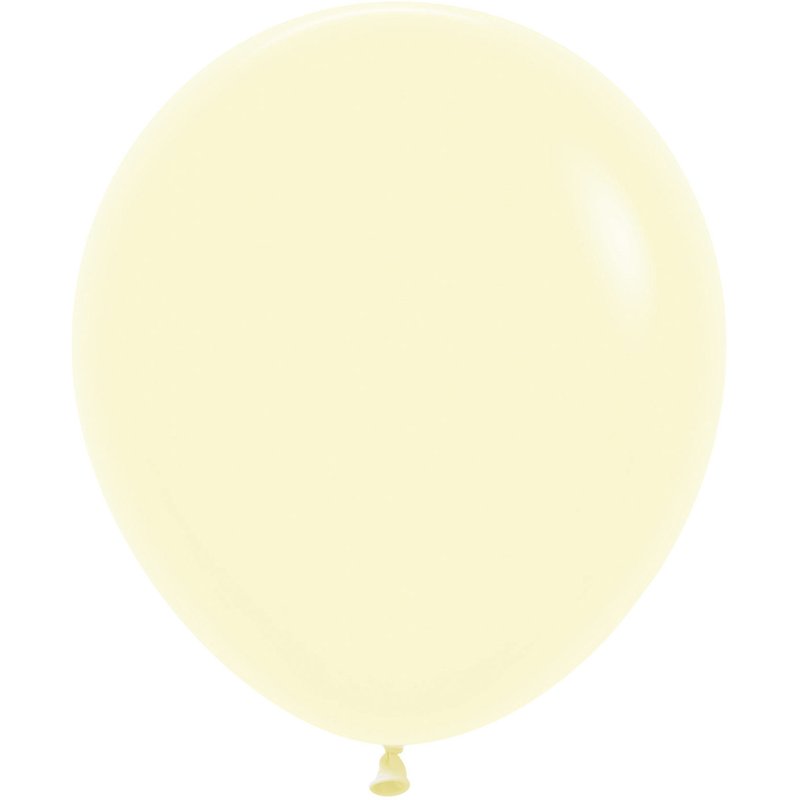 25PK 18in PASTEL YELLOW SEMPERTEX (20012331)