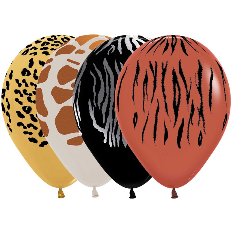 50PK 5in ASST ANIMAL PRINT SEMPERTEX (20015597)