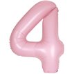 34in MATTE LOVELY PINK NUMBER 4 FOIL BALLOON