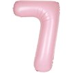 34in MATTE LOVELY PINK NUMBER 7 FOIL BALLOON