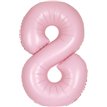 34in MATTE LOVELY PINK NUMBER 8 FOIL BALLOON