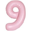 34in MATTE LOVELY PINK NUMBER 9 FOIL BALLOON