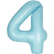 34in MATTE POWDER BLUE NUMBER 4 FOIL BALLOON