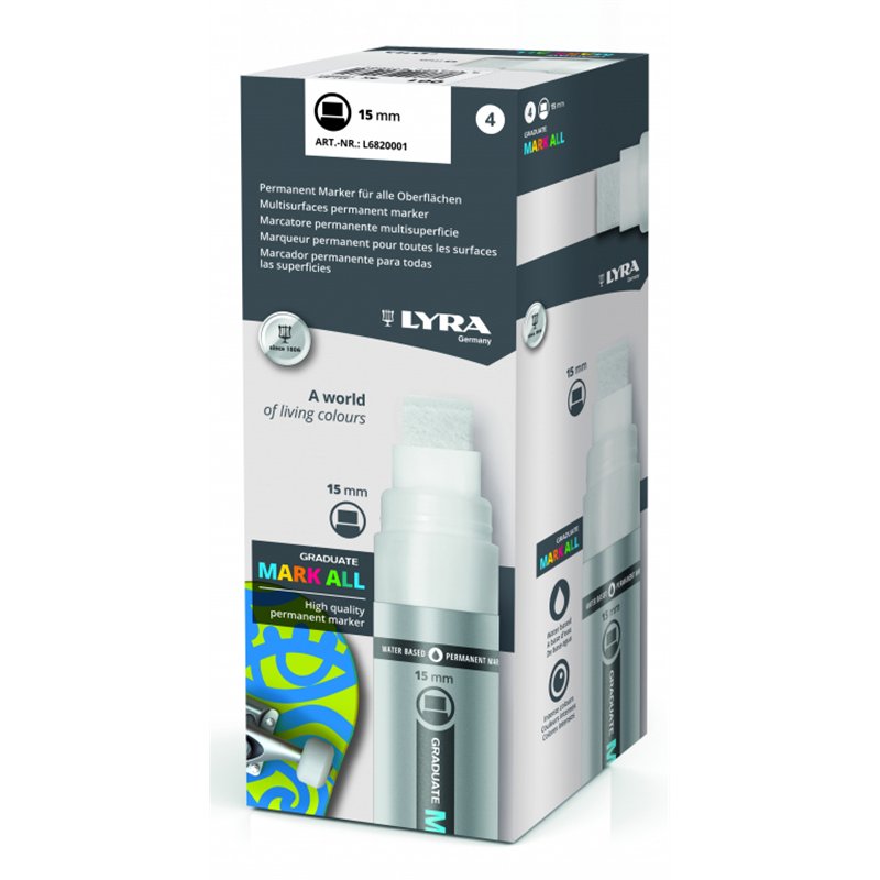 15mm LYRA WHITE MARKER
