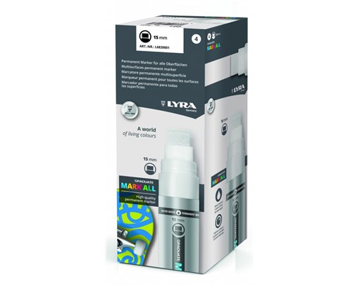 15mm LYRA WHITE MARKER